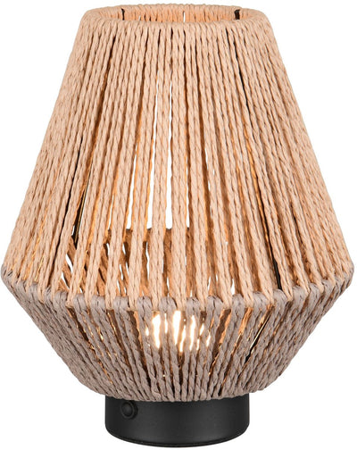 Rl lebe dein Licht Reality Lira - Tischleuchte - Natur - inkl. 1x SMD 1,5 W - 4-Stufen-Touch - USB-Anschluss - wiederaufladbar - kabellos