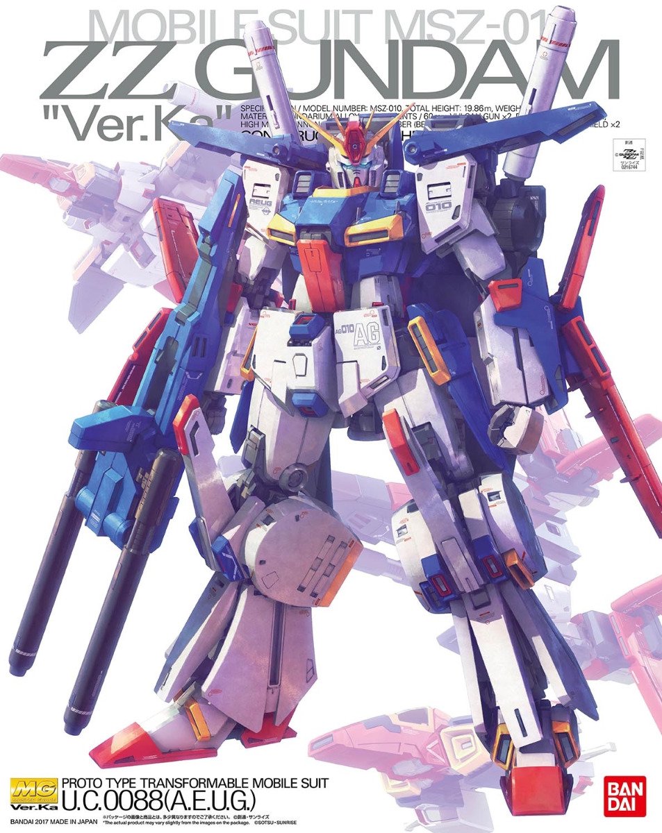 Bandai Namco Gundam – mg 1 100 zz Gundam Ver. ka (Kampagne) – Modellbausatz