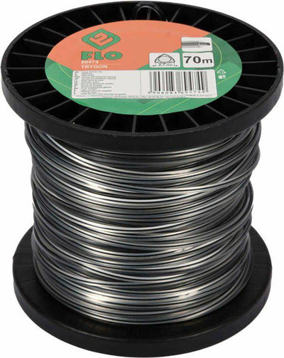 Flo Trygon – professioneller Trimmerfaden – dreieckiges Profil – Nylonmaterial – 2,7 mm – 70 m