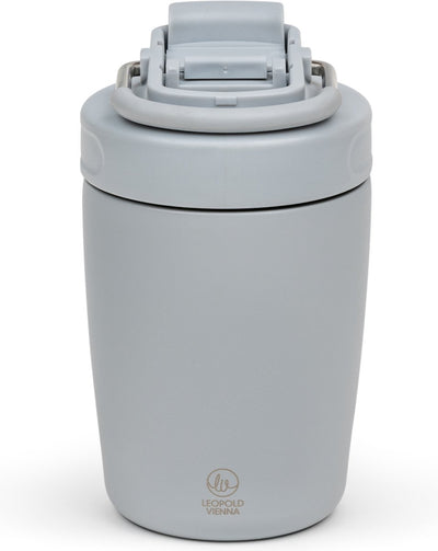 Leopold Wien - Kaffeetasse Edelstahl Thermoskanne To Go Tasse Moshi - Grau - 350ml