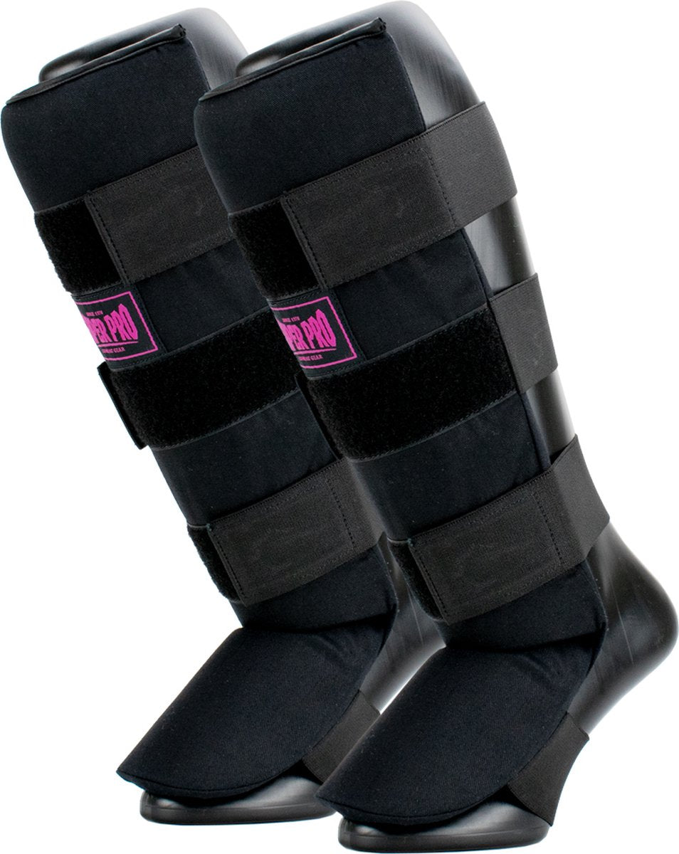 Super Pro Combat Gear Schienbeinschutz Savior Schwarz Pink Extra Extra Klein