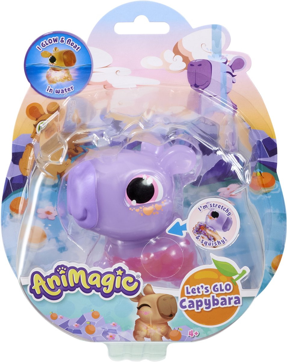 Goliath Animagic Let's Glo Capybara - Lila