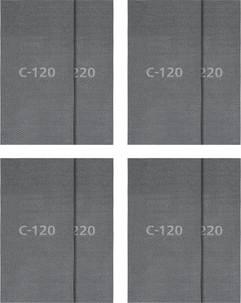 Wolfcraft – 16-teiliges Schleifgitter-Set für Gipskarton – 115 x 280 mm – Körnung 120 + 220 – 8644000