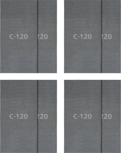 Wolfcraft – 16-teiliges Schleifgitter-Set für Gipskarton – 115 x 280 mm – Körnung 120 + 220 – 8644000