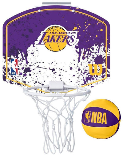 Wilson NBA Mini-Basketballkorb La Lakers Basketball-Set Tür.
