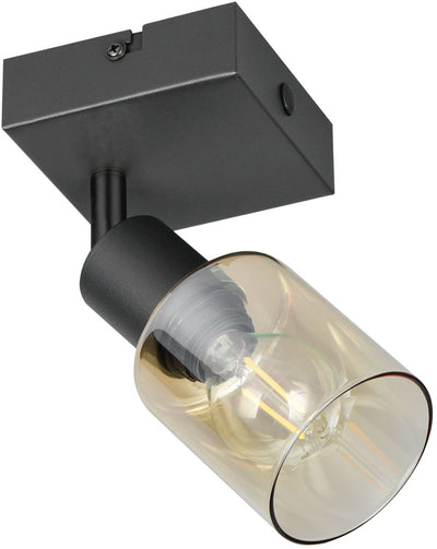 Rl Live Your Light Reality Cadiz – Spot – Schwarz matt – exkl. 1x e14 4w - Wand- und Deckenmontage - geeignet für Festmontage oder Stecker