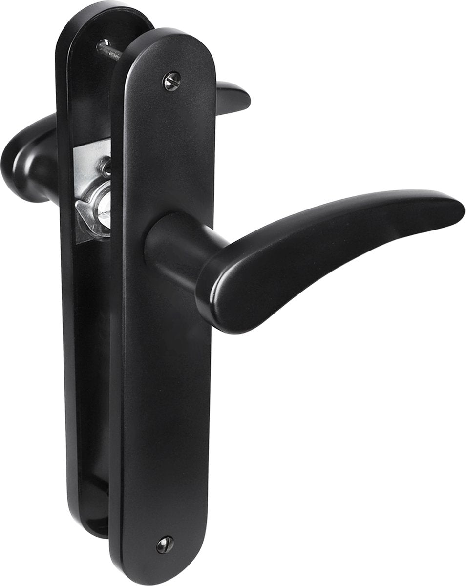 Impresso Philly Hocker mit Schild ovaler Blindschraube Aluminium schwarz