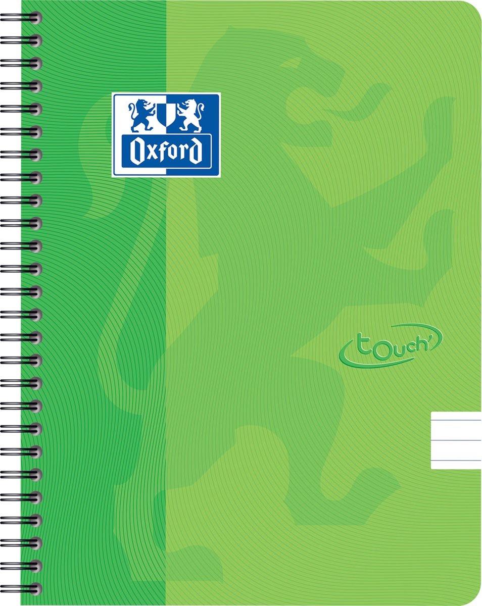 Oxford Touch – Schreibblock – A5 – liniert – 140 Seiten – 90 g – Softcover – Limettengrün