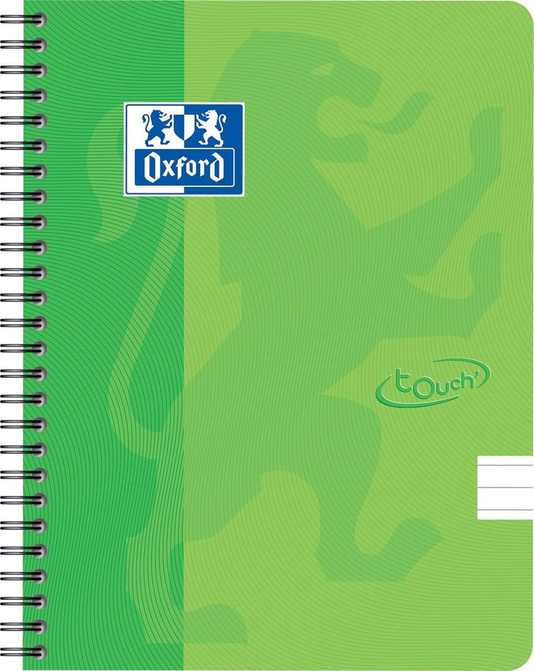 Oxford Touch – Schreibblock – A5 – liniert – 140 Seiten – 90 g – Softcover – Limettengrün