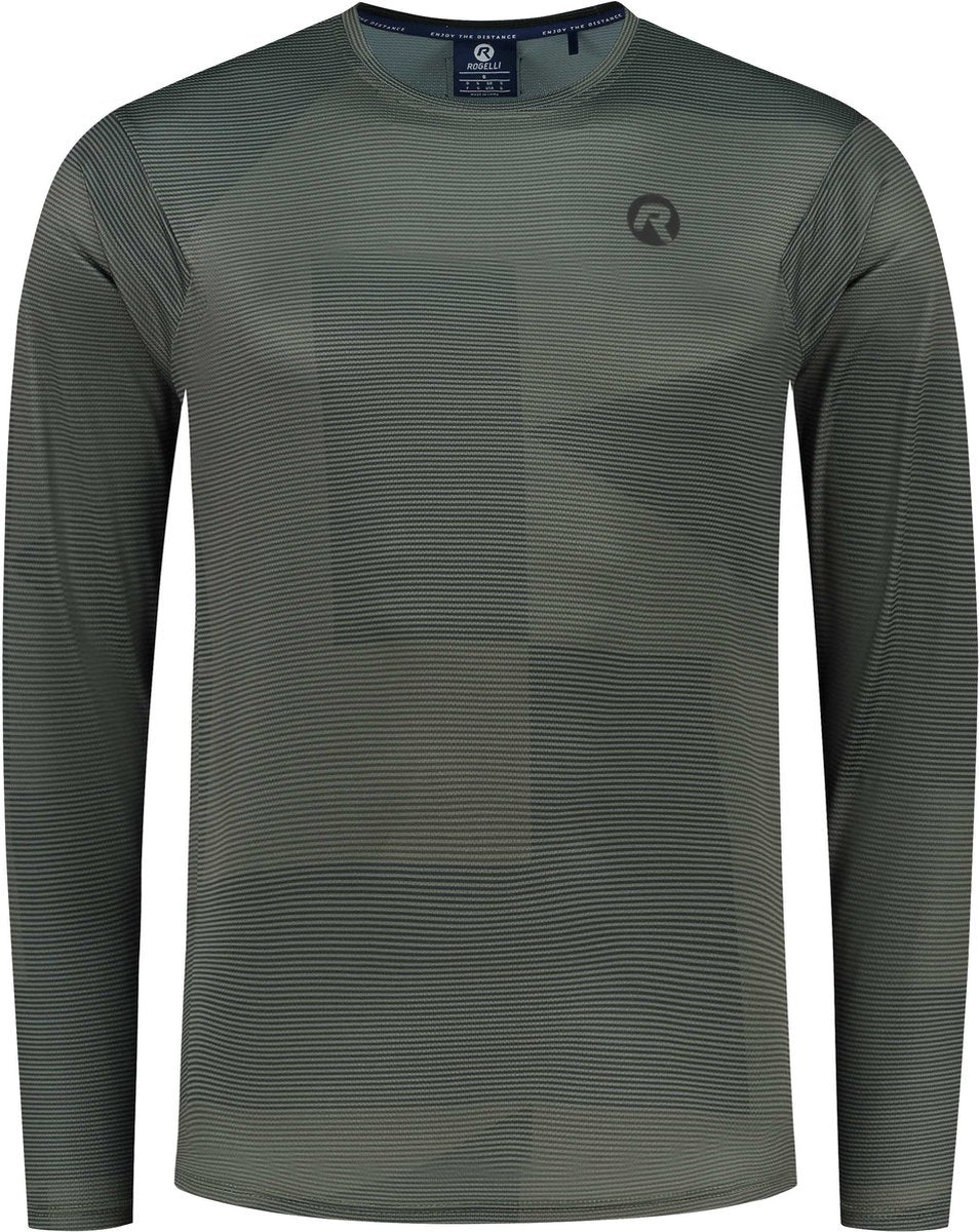 Rogelli Advntr Core MTB-Shirt Herren – lange Ärmel – Grün Schwarz – Größe L