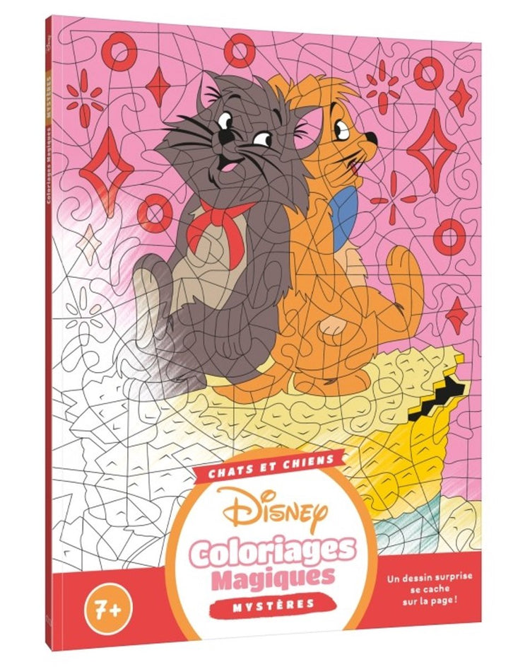 Hachette – Jeunesse Disney – Mes Coloriages Magiques Mysteres Chien et Chats – Hachette Jeunesse – Malbuch für Kinder ab 7 Jahren
