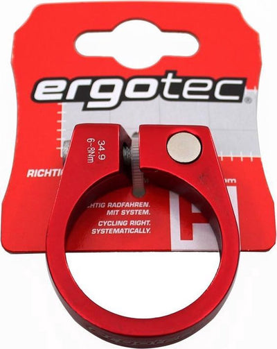 Ergotec Sattelklemme SCI-105 34,9 mm mit Schraube rot