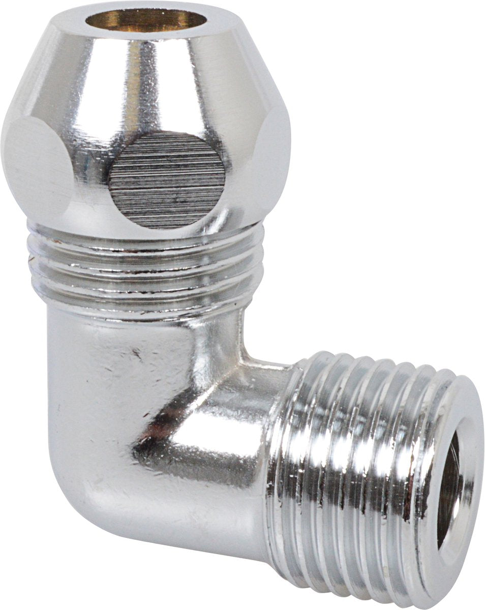 Kirchhoff MS Klemmverschraubung-Winkel 90° – Chrom – 1 2 Außengewinde x 10 mmq
