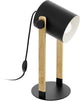Eglo Tischlampe aus Hornholz – 1 Licht – 42 cm – E27 – schwarzes Holz – FSC-Holz