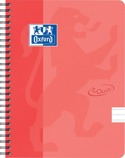 Oxford Touch – Notizbuch – A5 – liniert – 140 Seiten – 90 g – Softcover – Orange