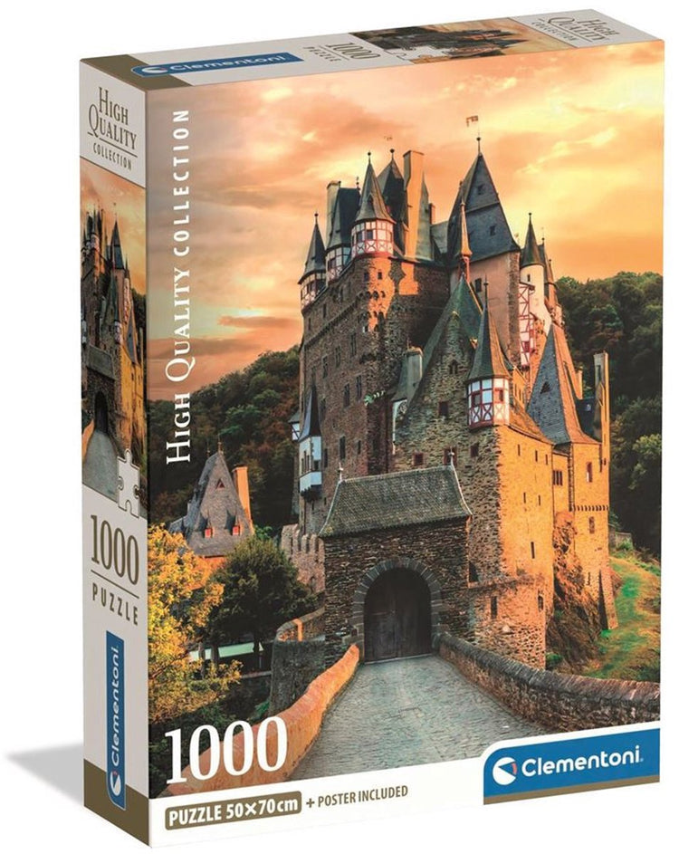 Clementoni – Eltz Castle Golden Hour – Puzzle 1000 Teile – Poster