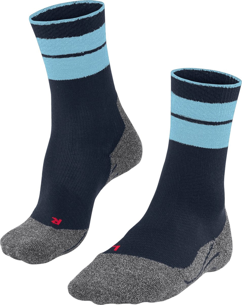 Falke TK stabilisierende Anti-Blasen Wandersocken aus dickem Woll-Funktionsmaterial Herren blau – Größe 42-43