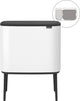 Brabantia Bo Touch Bin Abfallbehälter – 11 + 23 Liter – Mülltrennung – Weiß