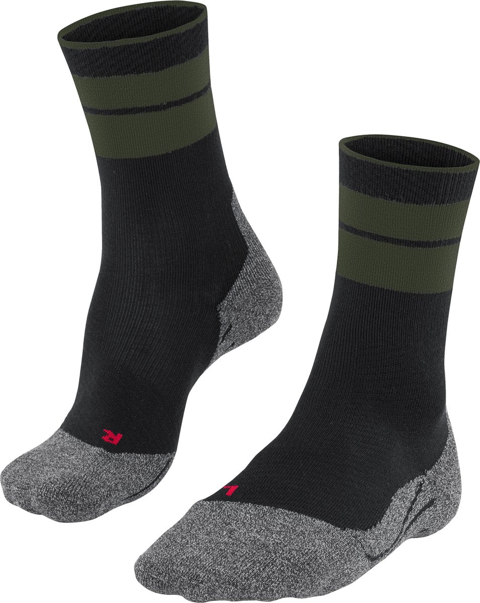 Falke TK Stabilisierende Anti-Blasen Wandersocken aus dickem Woll-Funktionsmaterial Herren Schwarz - Größe 46-48
