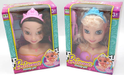Jonotoys Mini-Kapuzenkopf mit rosa oder schwarzen Haaren
