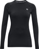 Under Armour UA CG Authentics Crew Damen-Sportpullover – Schwarz – Weiß