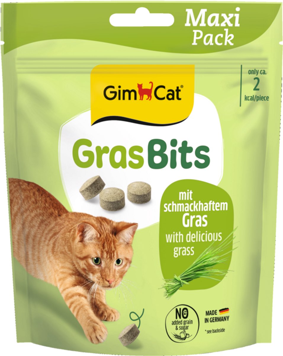 Gimcat Grasstücke – Katzensnack – 6 x 140 g