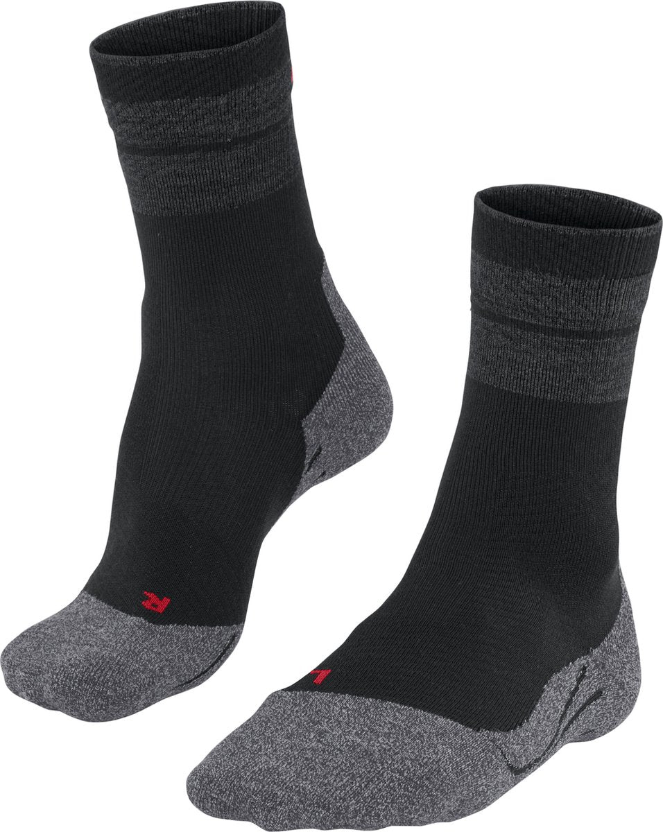 Falke TK Stabilisierende Anti-Blasen Wandersocken aus dickem Woll-Funktionsmaterial Damen Schwarz - Größe 35-36