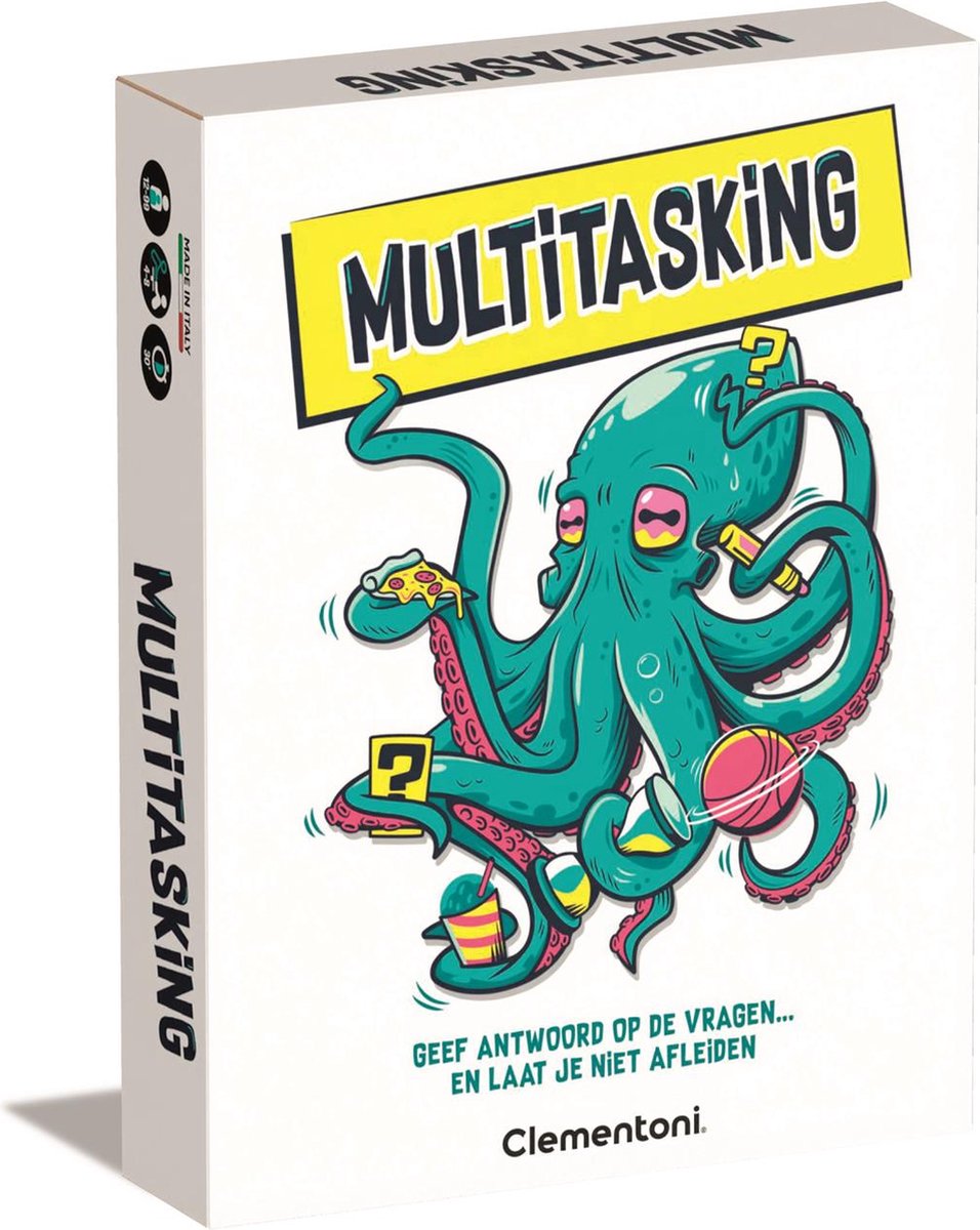 Clementoni - Multitasking - Brettspiel - Kartenspiel - Familienspiel - kleines Geschenk - ab 12 Jahren