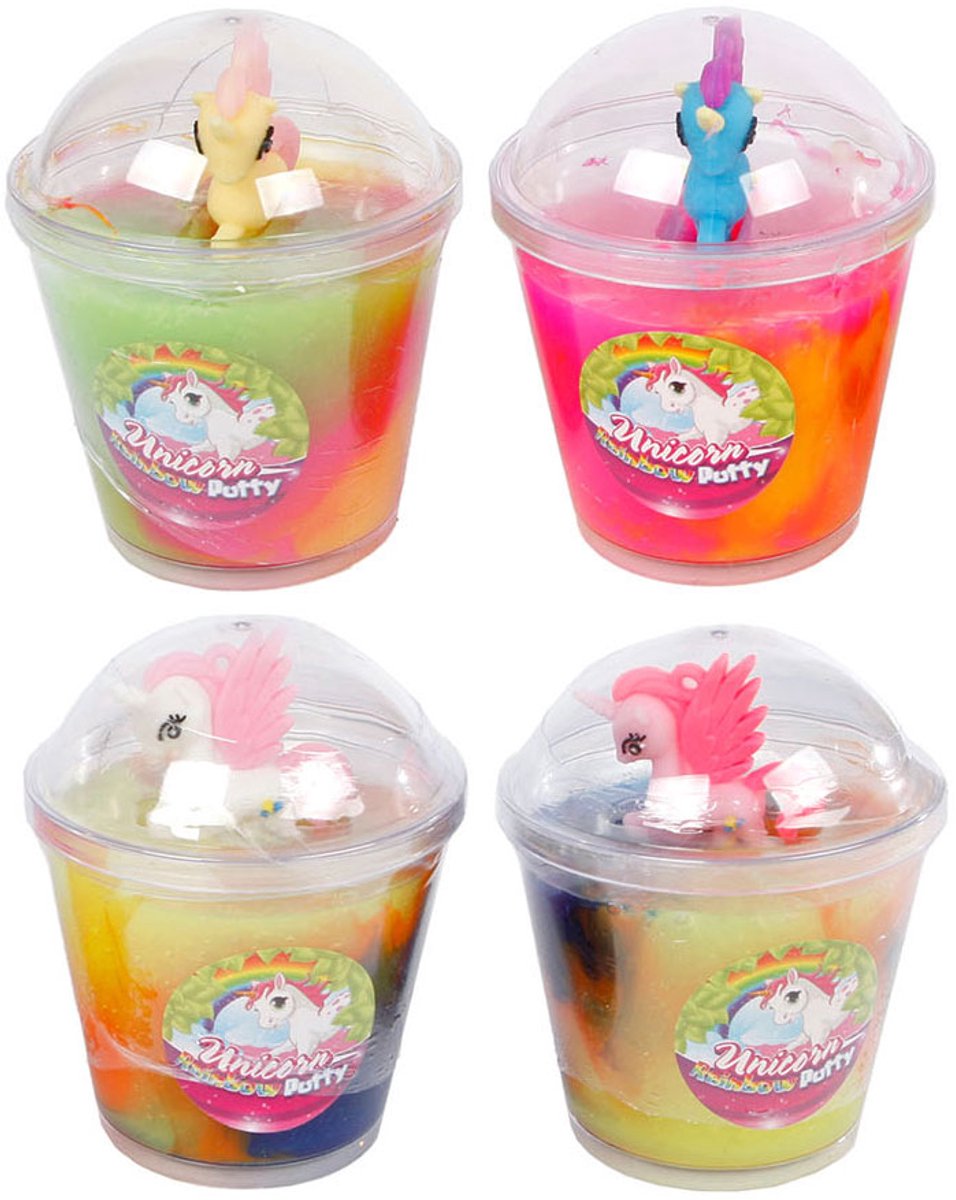 Einhorn Regenbogenspachtel mit Figur.