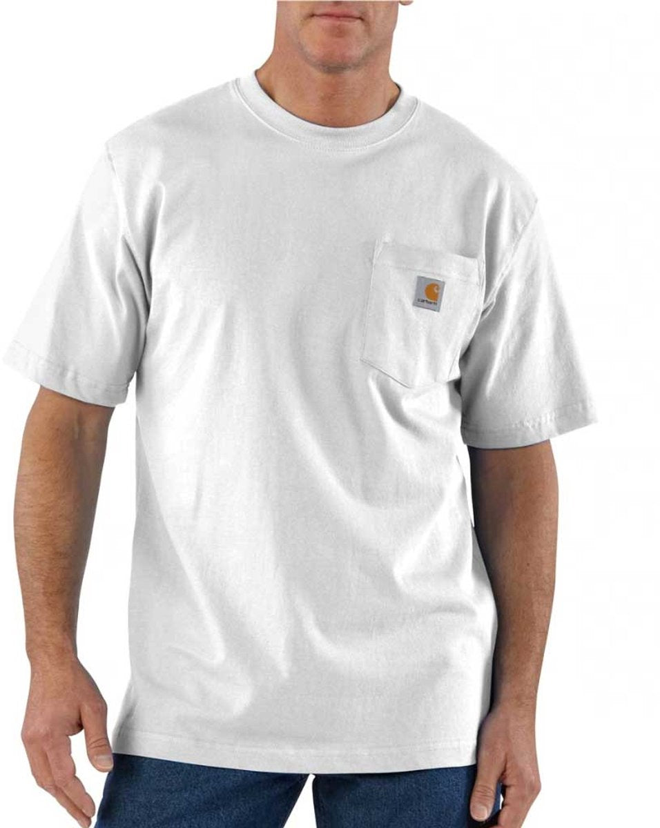 Carhartt K87 Pocket Kurzarm-T-Shirt in Weiß für Herren