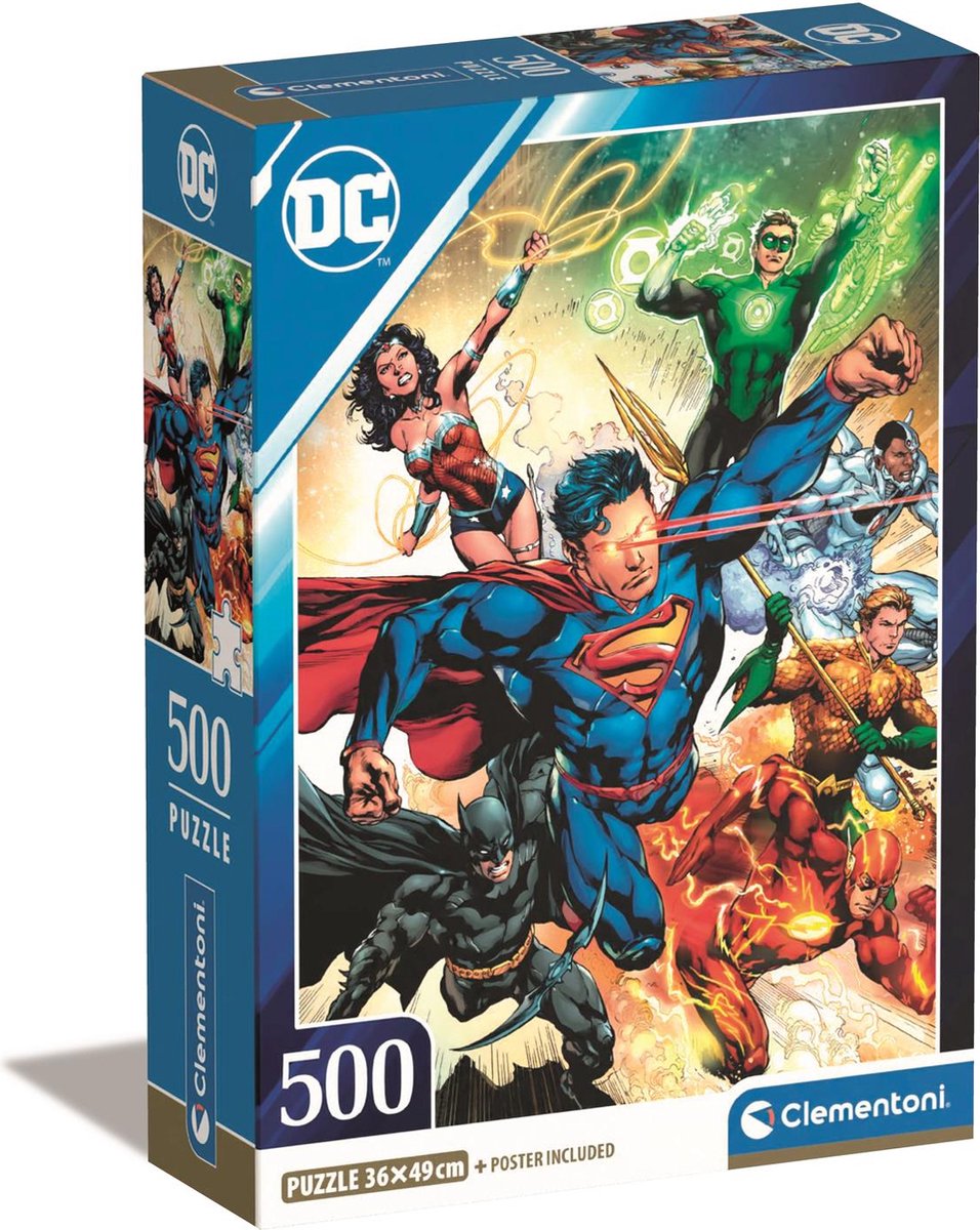 Clementoni Jigsaw Puzzle Justice League, 500st.