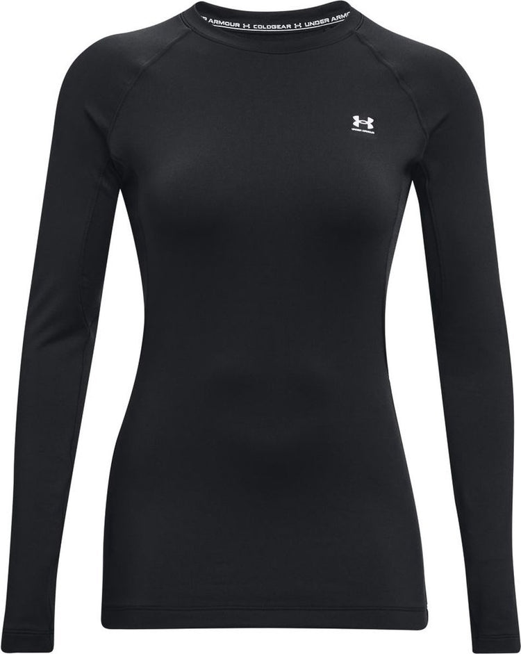 Under Armour UA CG Authentics Crew Damen-Sportpullover – Schwarz – Weiß