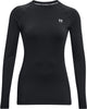 Under Armour UA CG Authentics Crew Damen-Sportpullover – Schwarz – Weiß