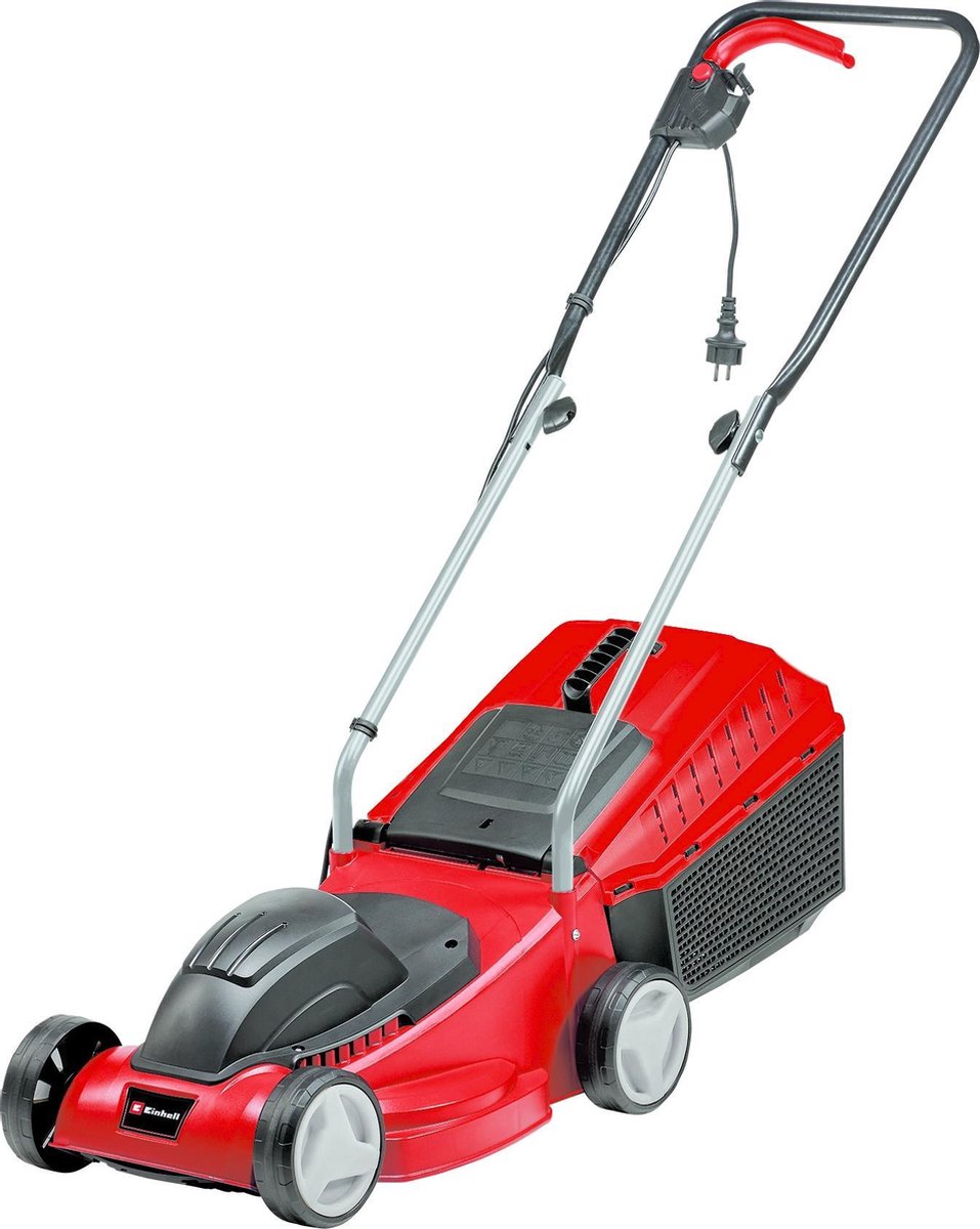 Einhell Elektro-Rasenmäher GC-EM 1032 – 1000 W – Schnittbreite: 32 cm – 30 l Fangbox – empfohlene Rasenfläche: bis zu 300 m² – Schnitthöhe: 20–60 mm