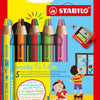 Stabilo Woody 3in1 Duo mit einem Bleistift schärfer, 6dlg.