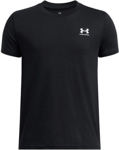 Under Armour UA B Sportstyle LC SS Unisex-Sportshirt – Schwarz – Weiß