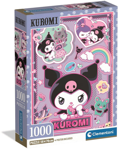 Clementoni Puzzle Kuromi 1000 Teile Anime Erwachsene.