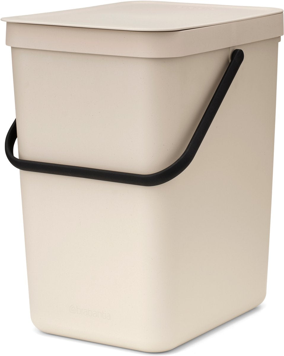 Brabantia Sort Go Abfallbehälter – 25 l – sanftes Beige