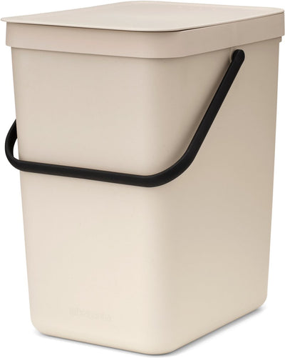 Brabantia Sort Go Abfallbehälter – 25 l – sanftes Beige