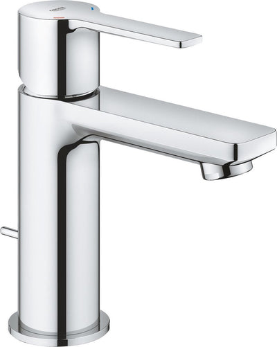 Grohe lineare neue Waschtischarmatur XS – extra niedriger Auslauf – mit Ablaufgarnitur – energiesparend – Chrom