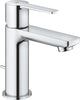 Grohe lineare neue Waschtischarmatur XS – extra niedriger Auslauf – mit Ablaufgarnitur – energiesparend – Chrom