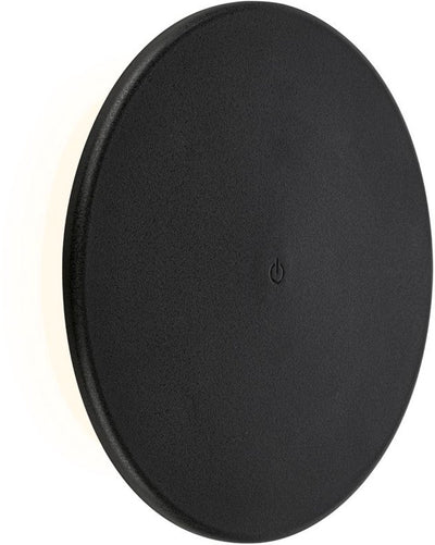 B.k.licht briloner – Außenwandleuchte wiederaufladbar – USB-C – dimmbar – warmweißes Licht – schwarz – ø25