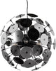 Trio Discalgo - Hängelampe - Schwarz matt - Plexiglas in Rauchfarbe - exkl. 6x e14 4w