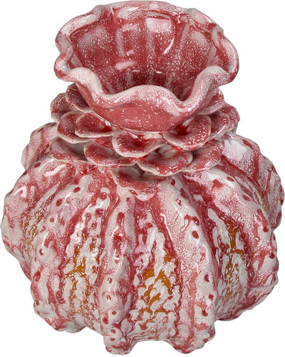 HD Collection Vase Steinzeug rosa 22x22x24,5cm