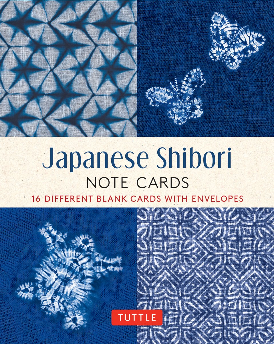 Japanisches Shibori, 16 Notizkarten