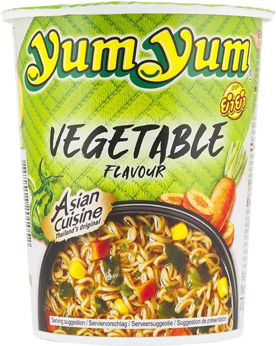 Yum Yum Cup Gemüsenudeln – 12x70 g – Vorteilspack
