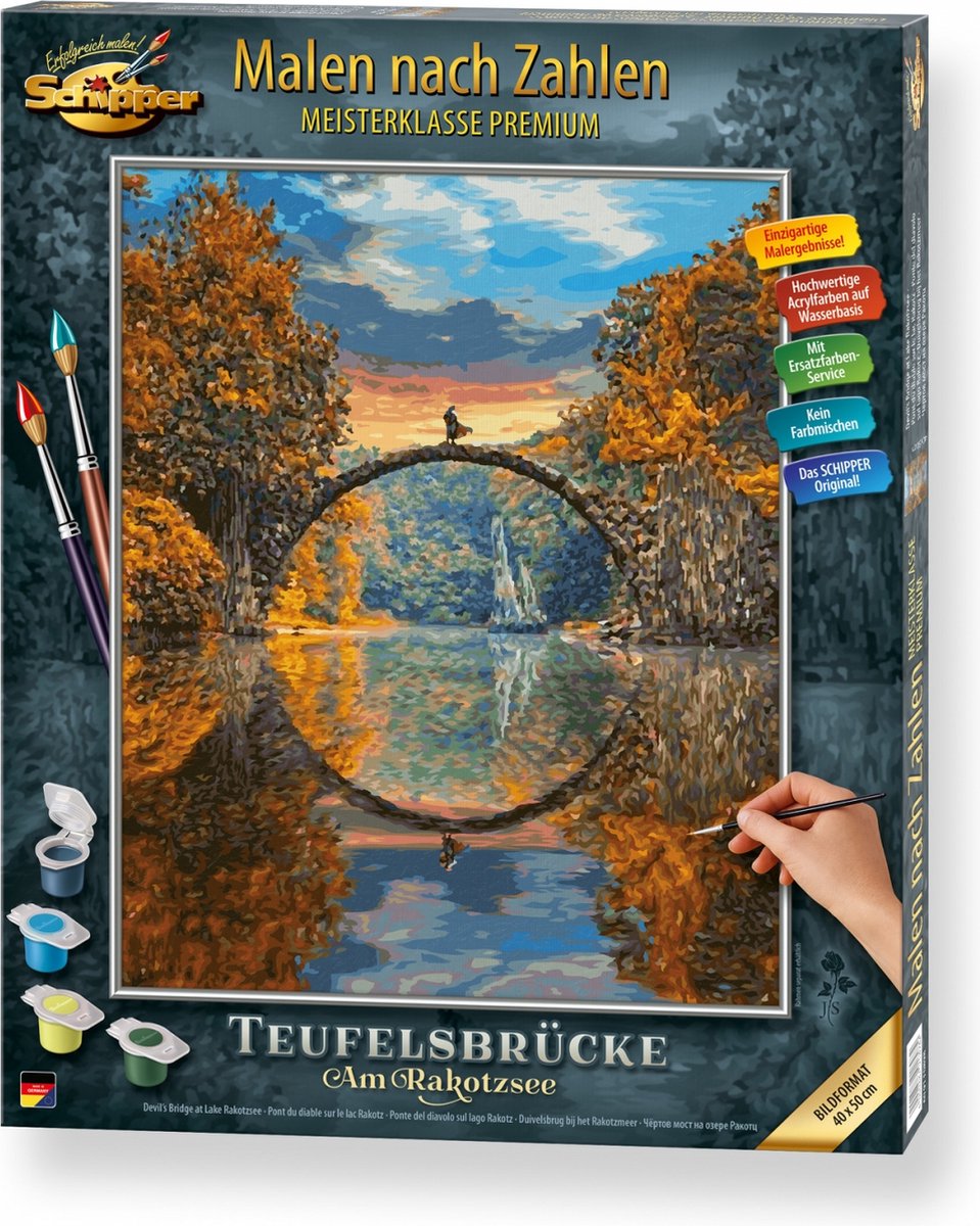 Schiffer-Teufelsbrücke am Rakotzsee - 40 x 50 cm