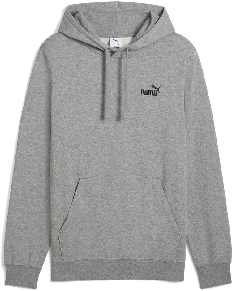 Puma ess klein Nr. 1 Logo Hoodie FL Unisex-Pullover – mittelgrau meliert