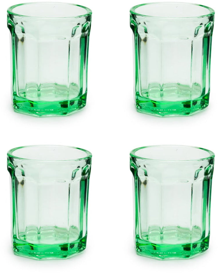 Serax - Paola Navone Fisch Fisch - Glas m - grün - 7 ø - 22cl - 4 Stück