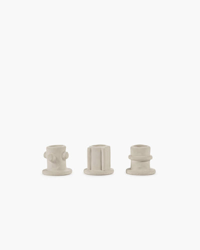 Serax - Marie Michielssen Marie - Kerzenständer - Beige - 5 ø - H 4,5 cm - 3 Stück